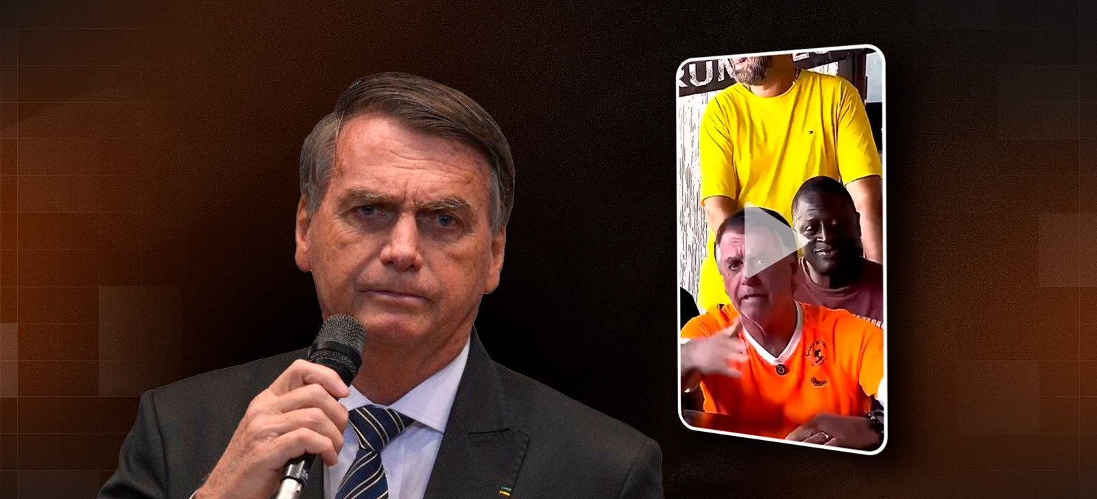 A declaração de Bolsonaro ao lado de aliados ocorreu nessa quinta-feira, 6 (Composição: Lucas Oliveira/CENARIUM)