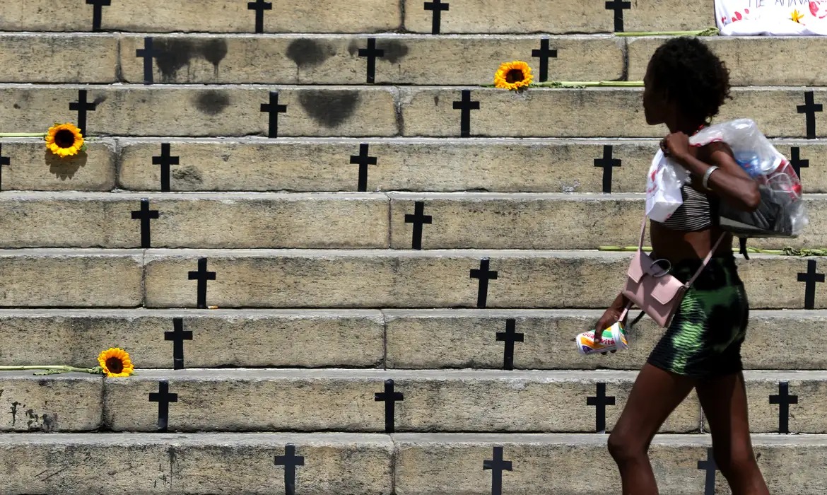 Homenagem às vítimas de feminicídio (Tânia Rêgo/Agência Brasil)