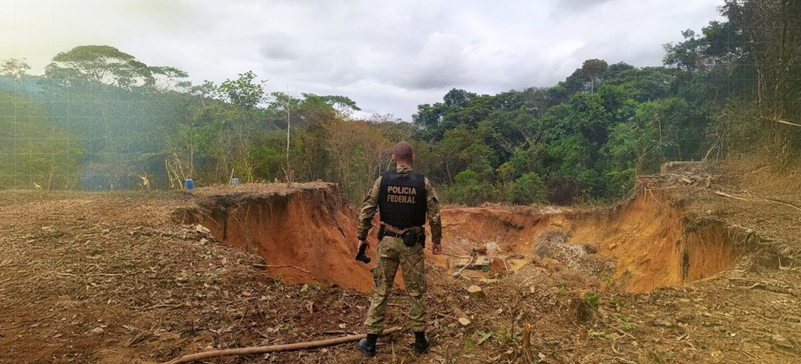 PF combate garimpo ilegal em Terra Indígena Sateré