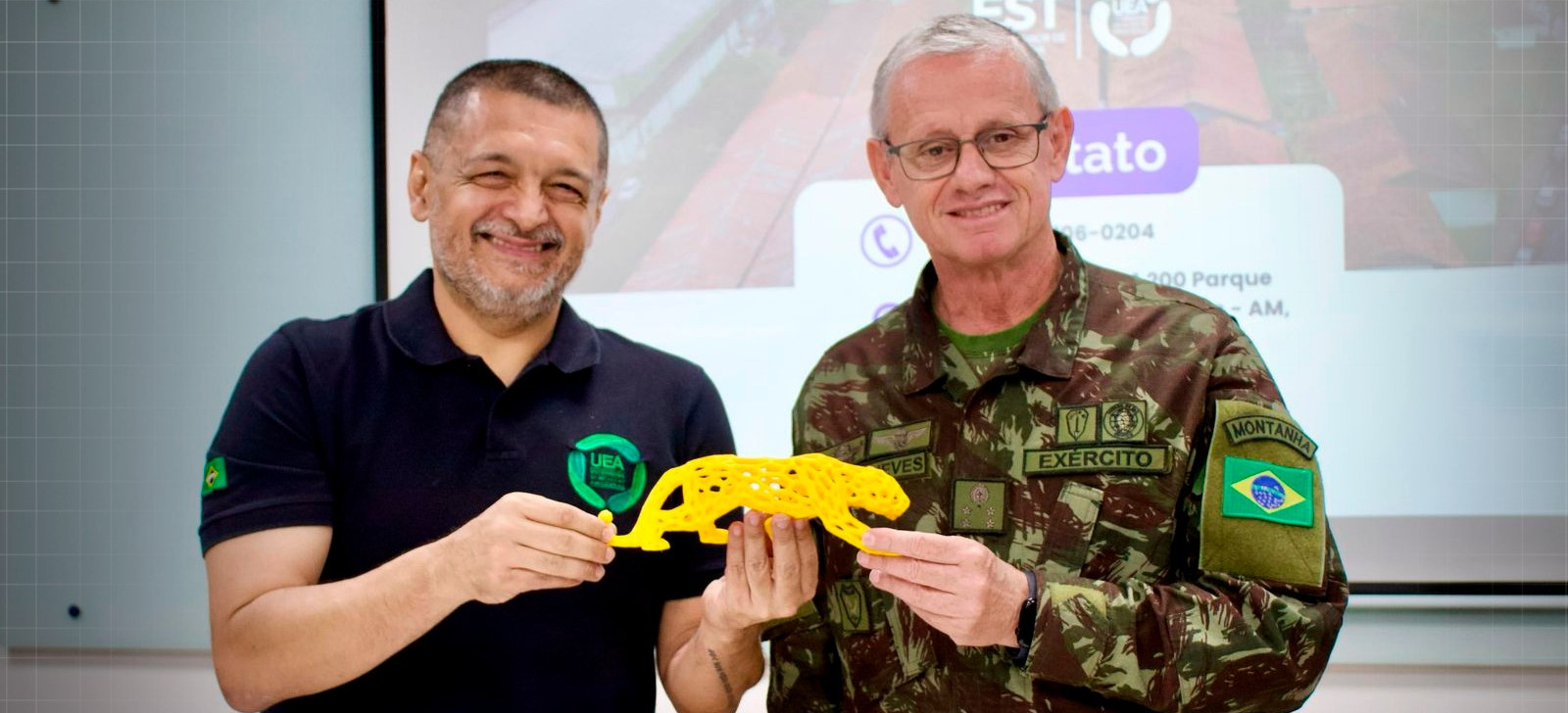 Comandante do CMA visita EST/UEA para expandir cooperação tecnológica