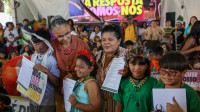 Ministras recebem manifesto pelo meio ambiente de crianças indígenas