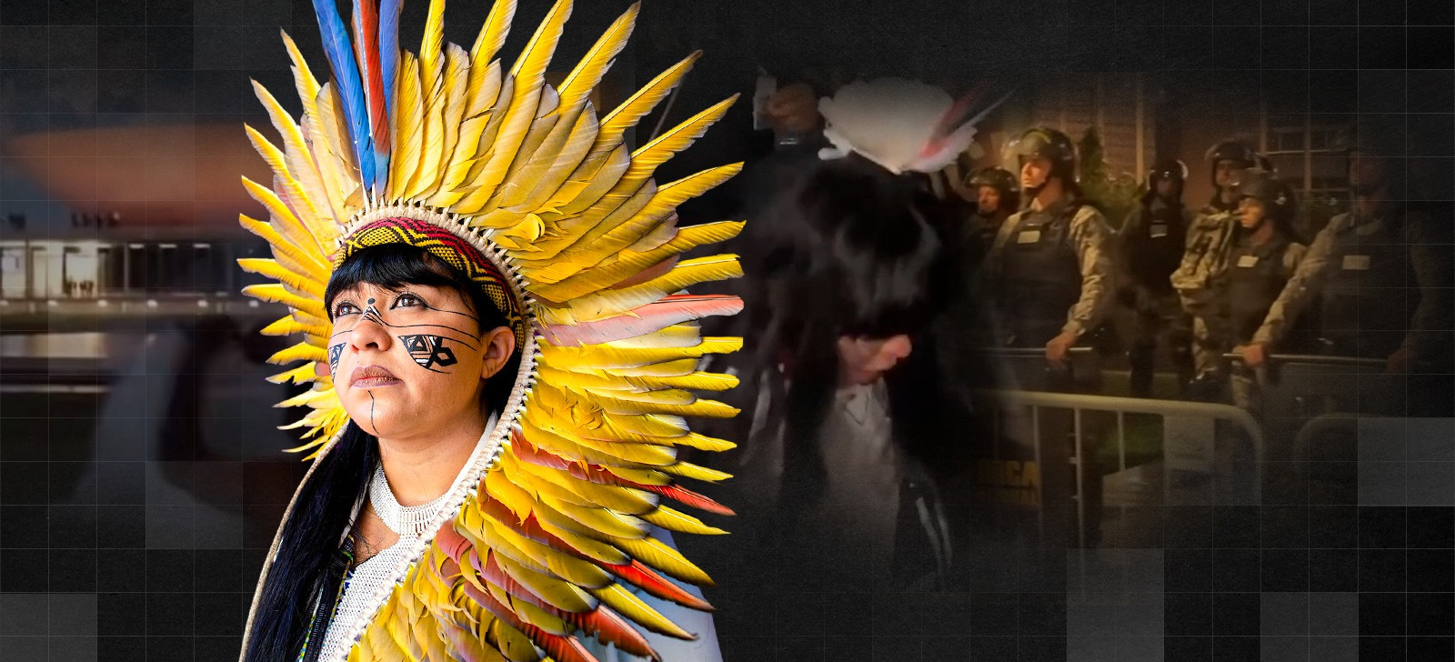 Deputada atingida por gás aciona STF após violência policial contra indígenas