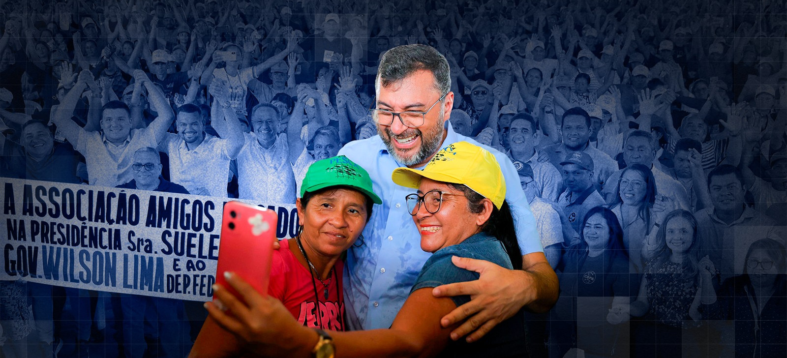 Governador Wilson Lima reúne multidão no interior do Estado na entrega do Telessaúde