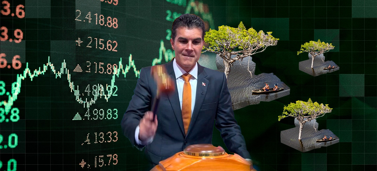 Helder Barbalho busca Bolsa de Valores para negociar floresta do Pará