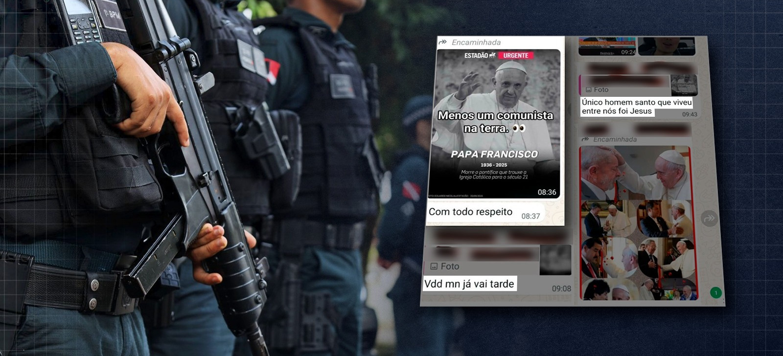 ‘Menos um comunista’: Corregedoria do Pará vai investigar declaração de policial sobre papa