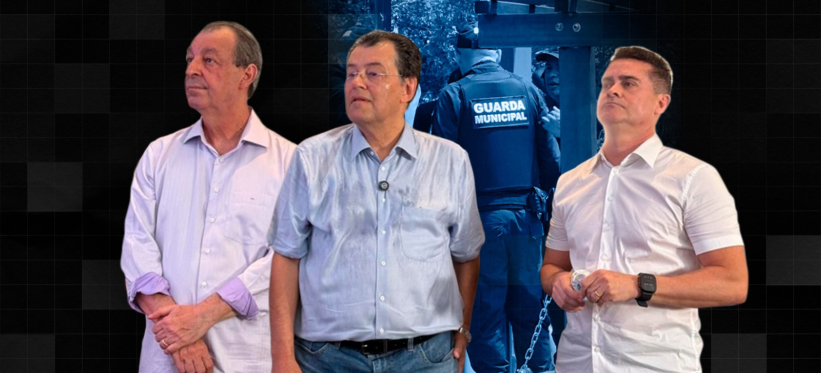 Guardas municipais de Manaus são vistos em evento político de Omar e Braga