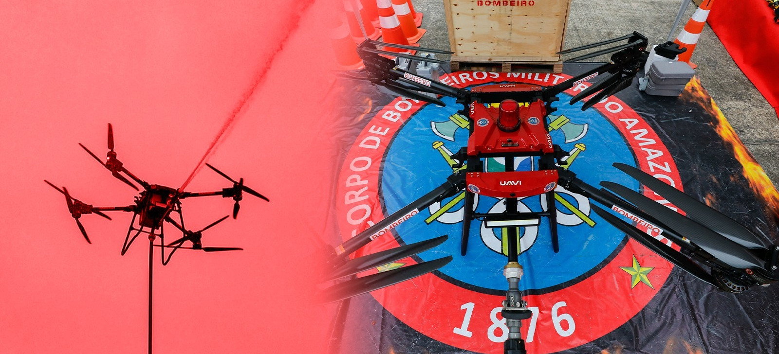 Governo do Amazonas entrega drone e viaturas para combater incêndios