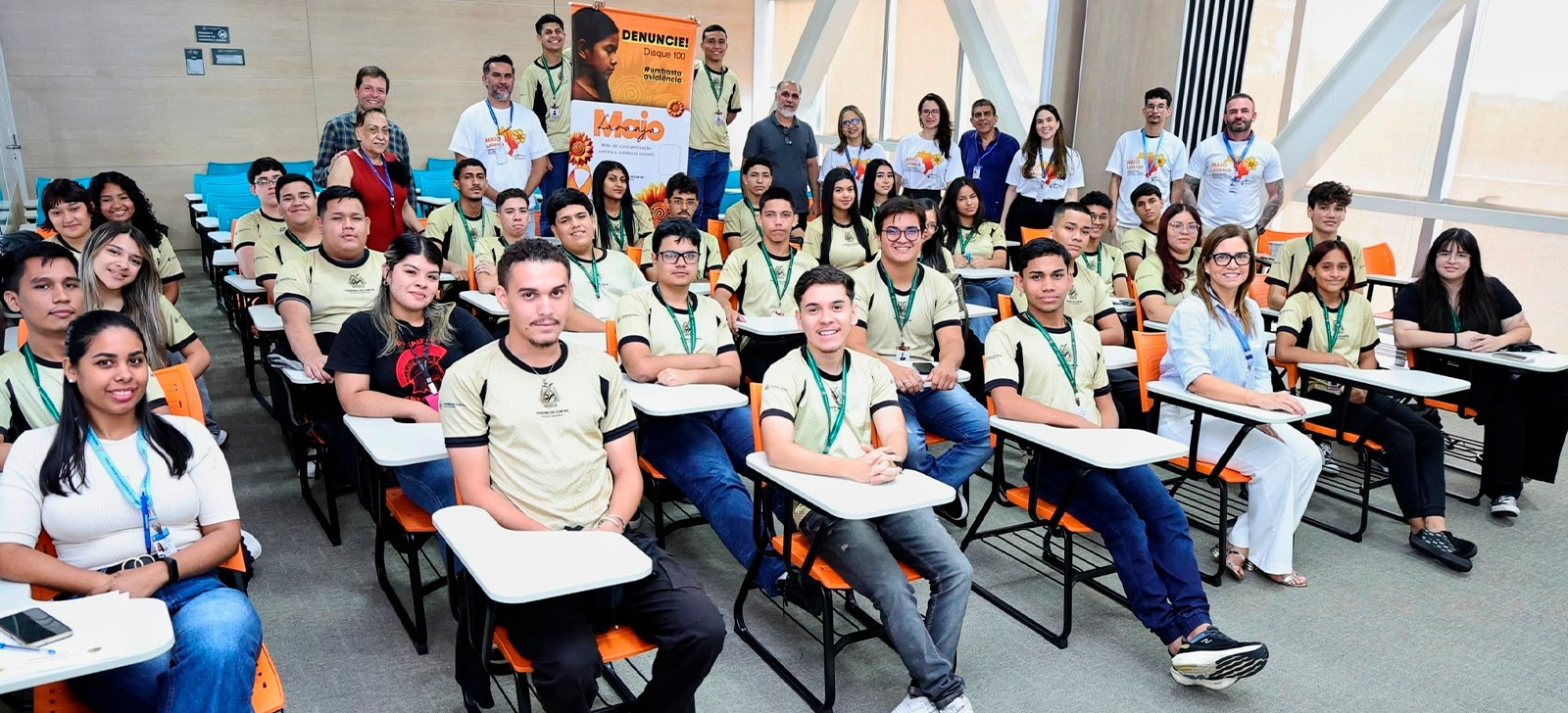 TCE conscientiza aprendizes sobre denúncias contra exploração sexual