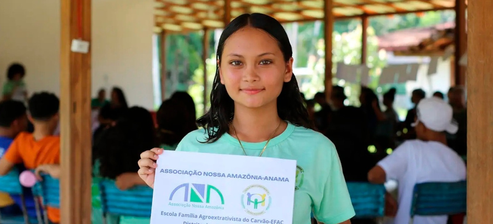 Estudante ribeirinha apresenta projeto com ações de reflorestamento