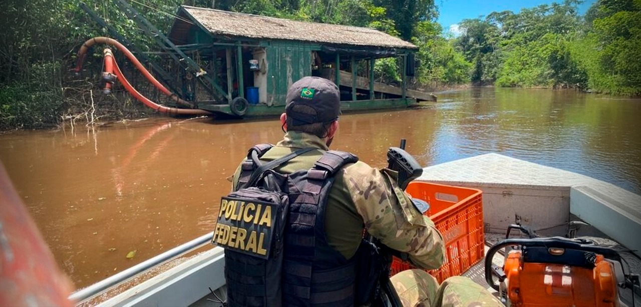 PF faz operação contra garimpo no Amazonas após ameaças de suspeitos