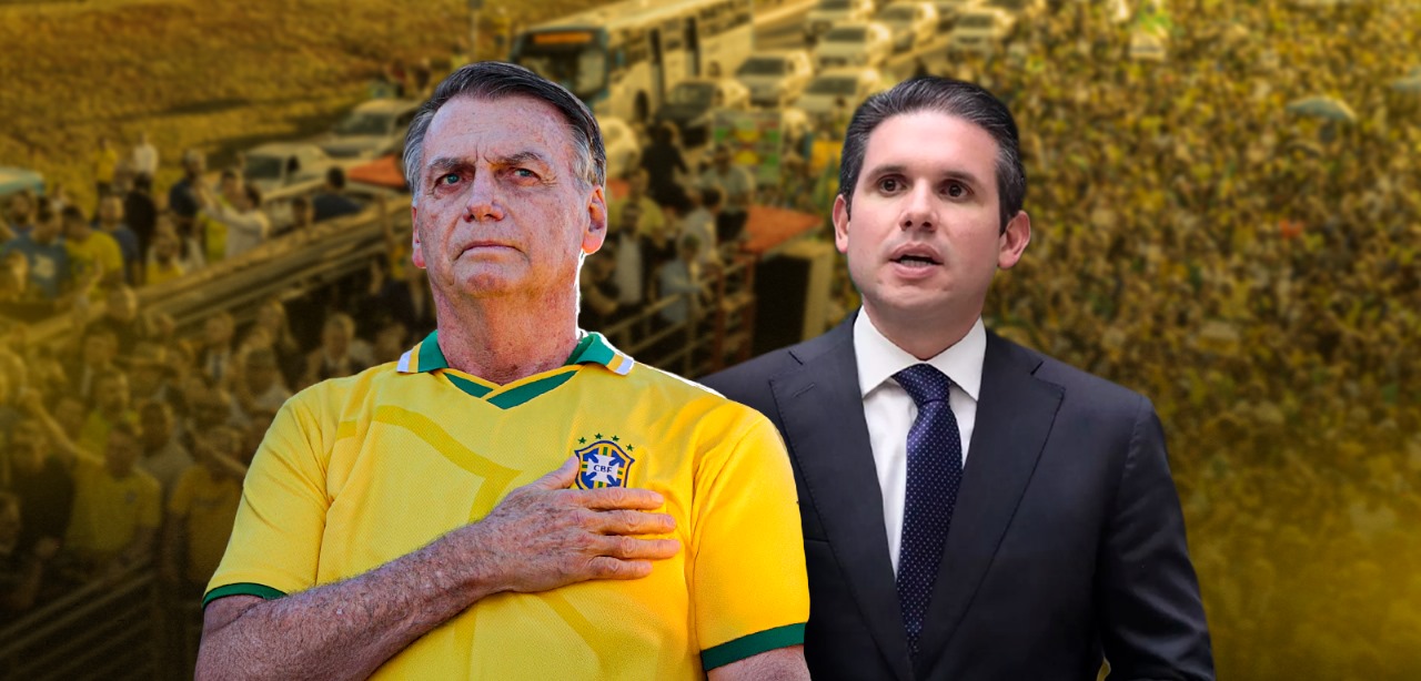 Em passeata pró-anistia, Bolsonaro pressiona Motta a pautar projeto na Câmara