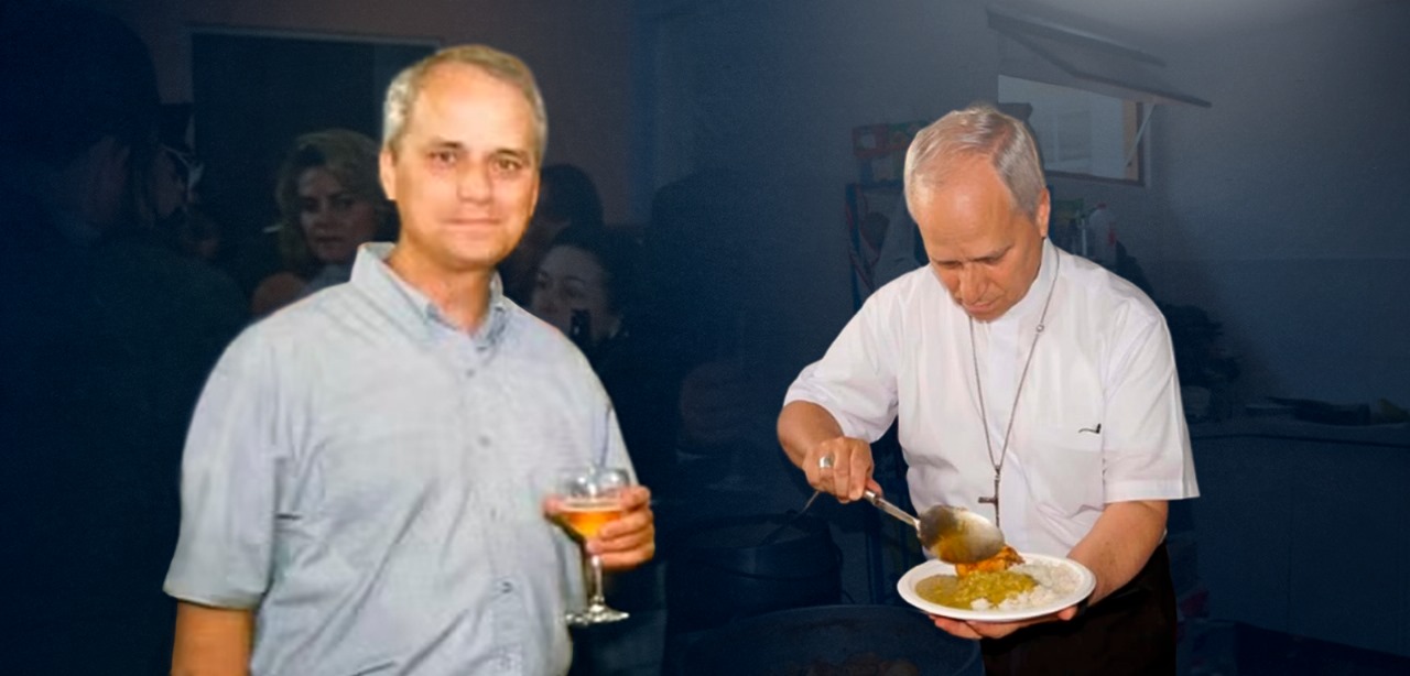 Fotos de Leão XIV no Brasil bebendo cerveja e comendo frango viralizam