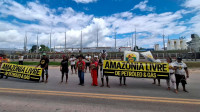Indígenas fecham estrada em protesto contra exploração de gás pela Eneva