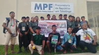 Indígenas do Alto Solimões protestam em frente ao MPF por proteção territorial