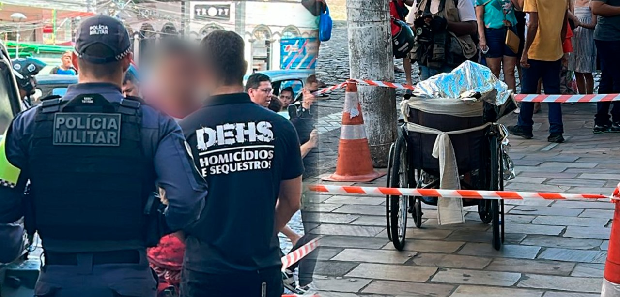 Polícia prende homem que andava com corpo do pai em cadeiras de rodas em Manaus