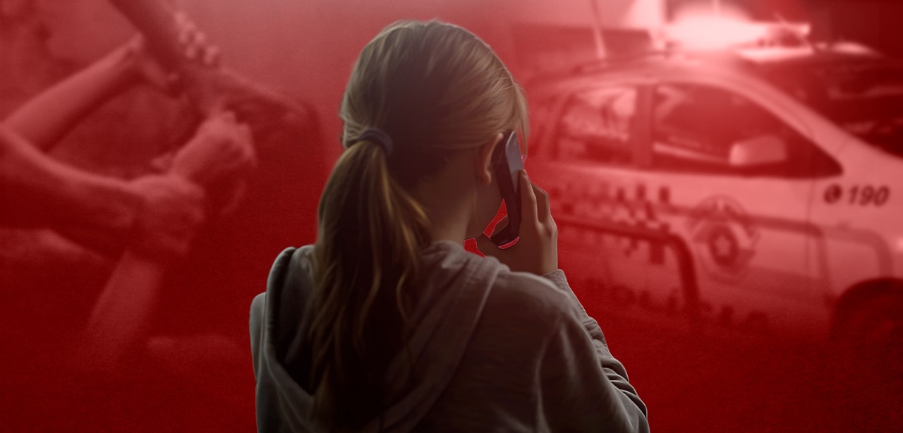 ‘Está pingando sangue’: criança de 6 anos aciona PM após pai agredir mãe