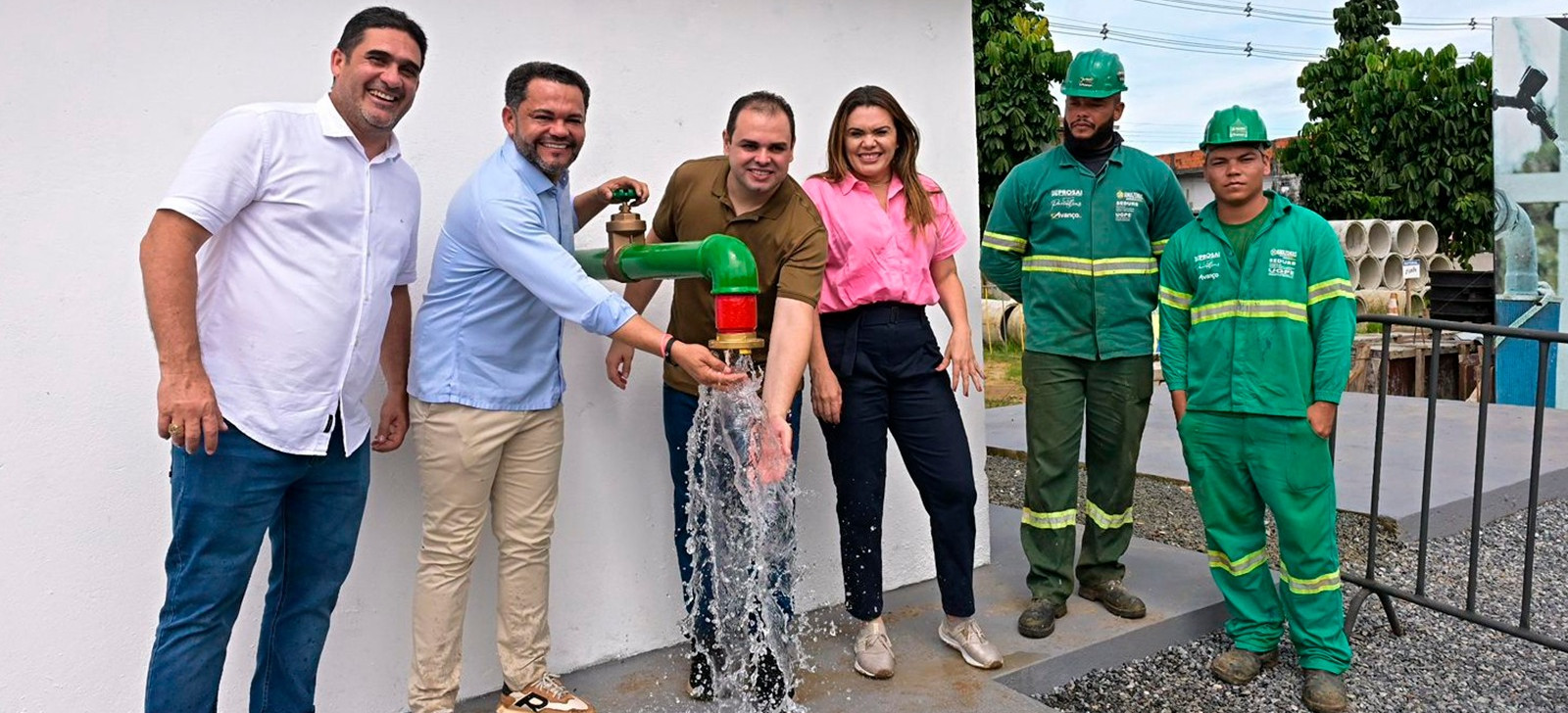 Roberto Cidade celebra serviço de água potável em cidade do Amazonas