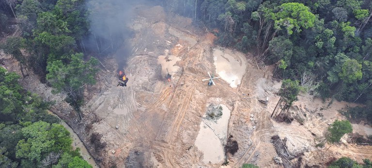 Garimpo ilegal é desmantelado no Sul do Amazonas