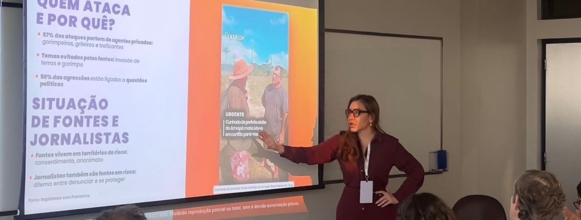 CENARIUM discusses source protection in the Amazon during international journalism congress