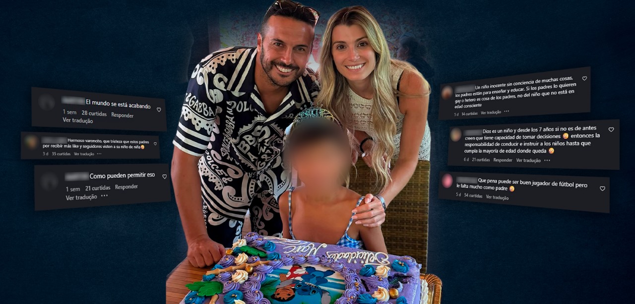 Jogador de futebol é alvo de críticas após filho usar fantasia de princesa em festa