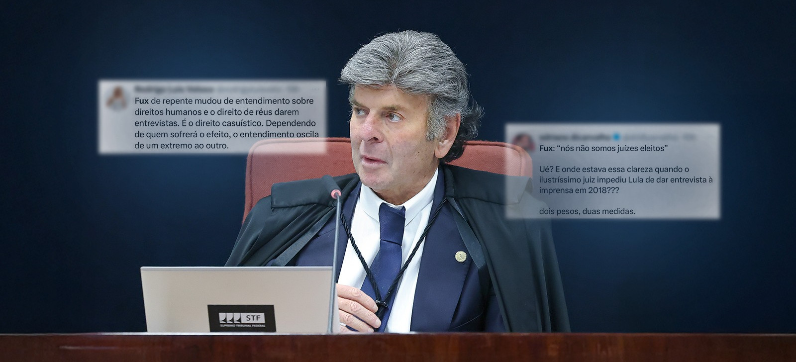 Após voto contrário, decisão de Fux que censurou Lula é relembrada nas redes sociais