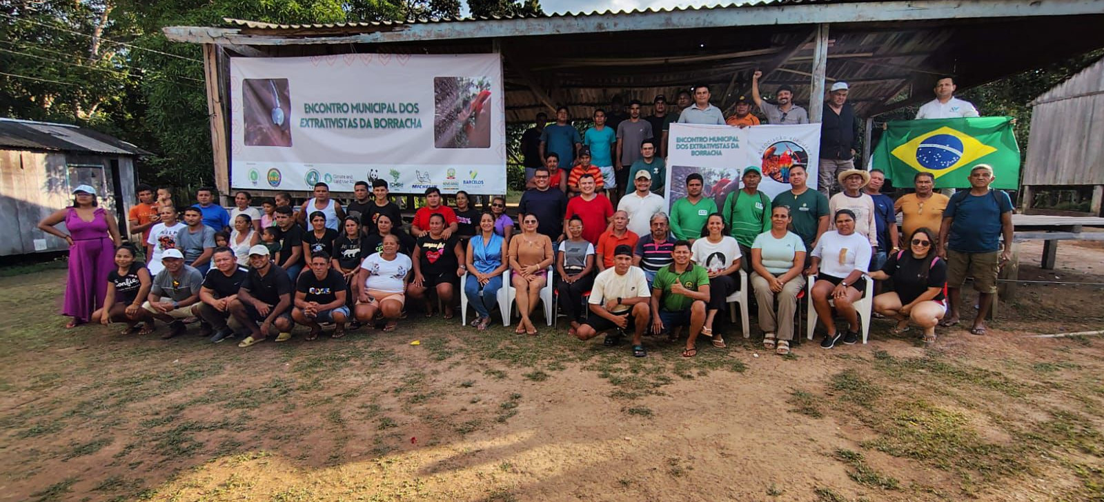 Encontro em Reserva no AM aborda produção de borracha com comunidades extrativistas