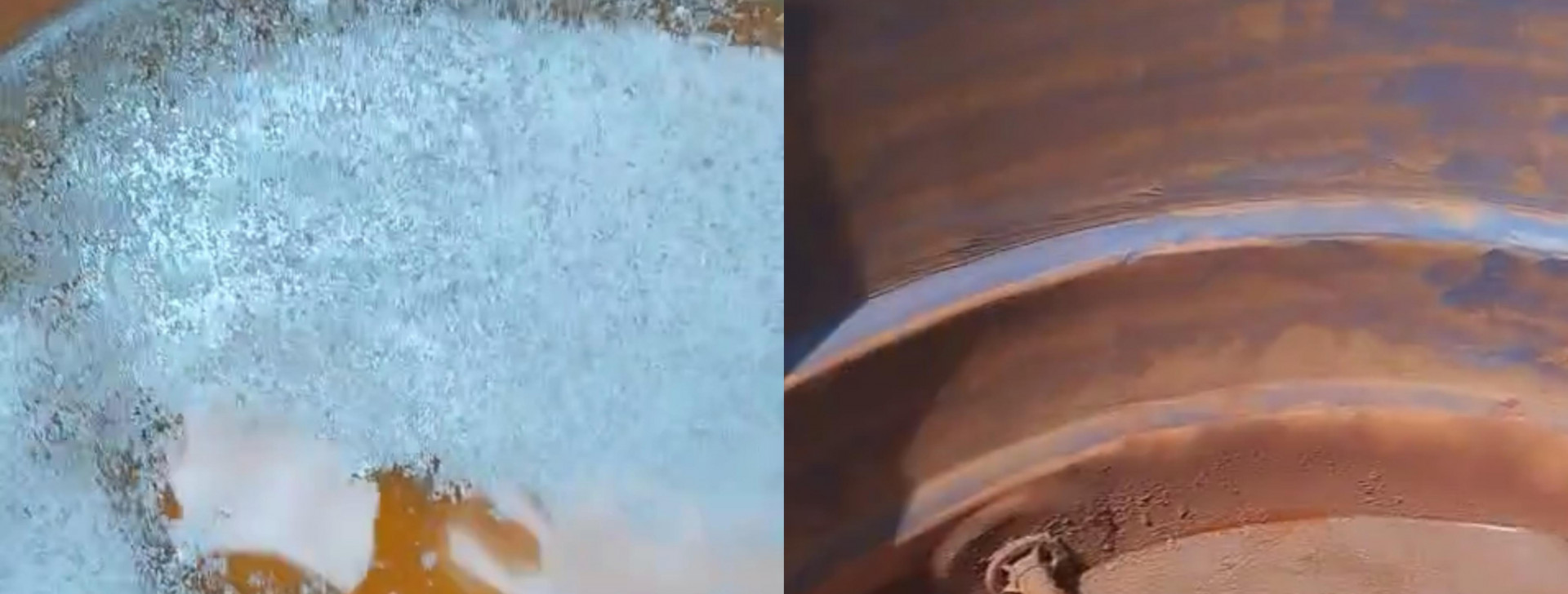 Morador registra água barrenta em caixa d’água e denuncia refinaria no Pará: ‘Puro ferro’