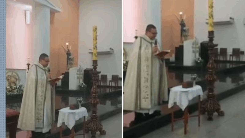 Família denuncia preconceito após padre recusar nome em batizado no RJ