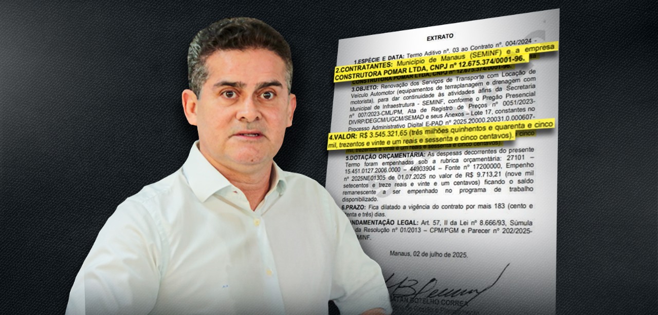 Alvo do MPF, empresa está entre as que renovaram contratos de R$ 20 milhões com Prefeitura de Manaus