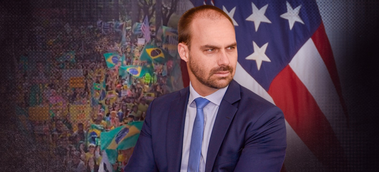 Eduardo Bolsonaro convoca atos ‘Reage Brasil’ e internautas questionam ausência de deputado