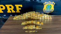 PRF apreende ouro avaliado em R$ 60 milhões e detém suspeito em Roraima