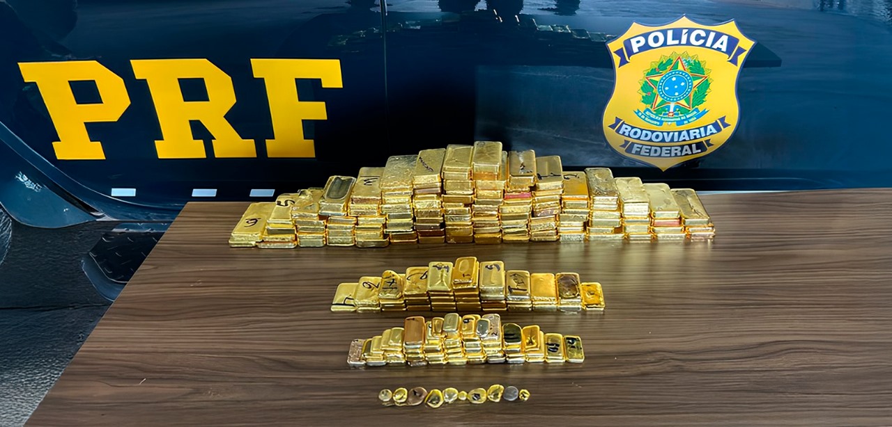 PRF apreende ouro avaliado em R$ 60 milhões e detém suspeito em Roraima