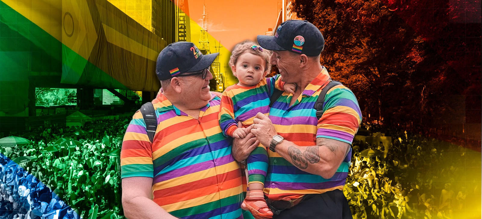 Amor em dobro: no Dia dos Pais, casal do RS celebra paternidade e combate à LGBTfobia