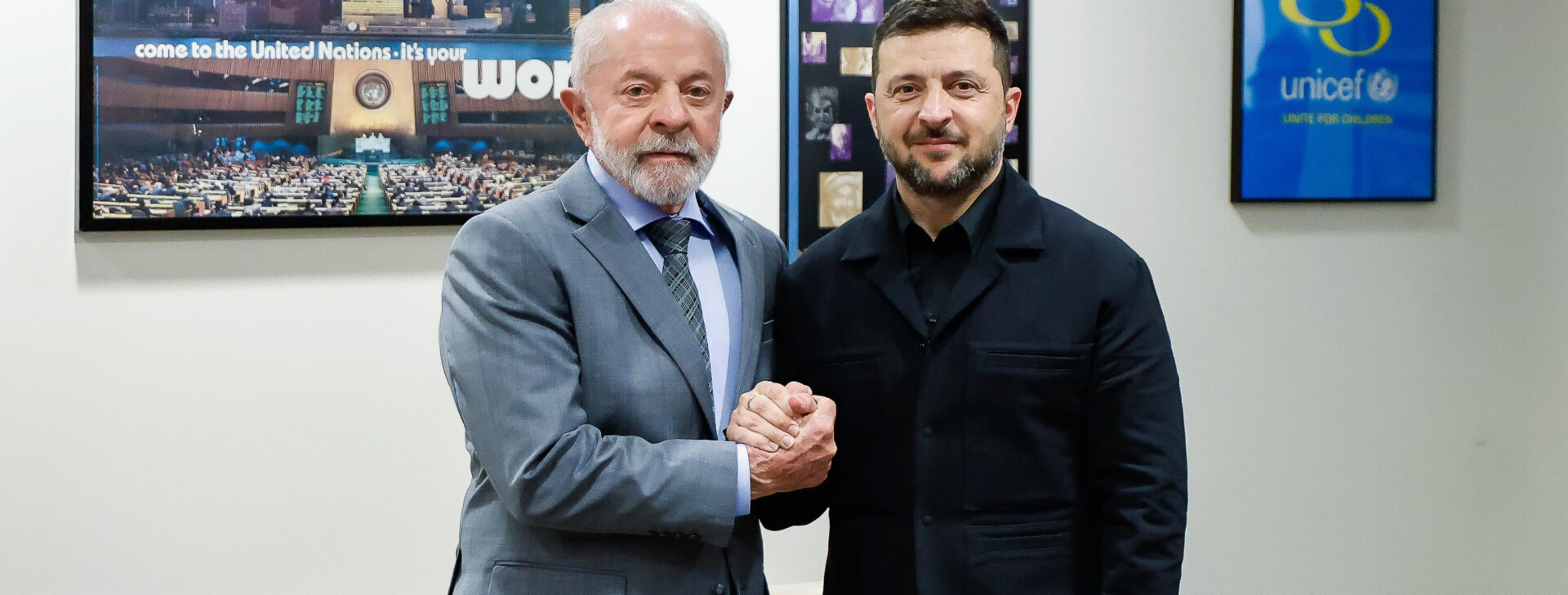 Em reunião com Zelensky, Lula defende cessar-fogo da guerra na Ucrânia