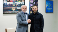 Em reunião com Zelensky, Lula defende cessar-fogo da guerra na Ucrânia