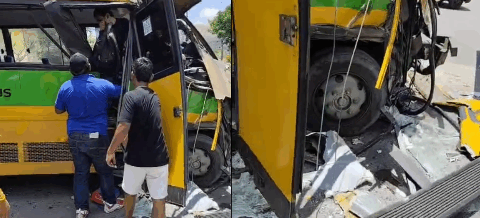 Acidente entre micro-ônibus e carreta deixa 11 feridos na Zona Norte de Manaus