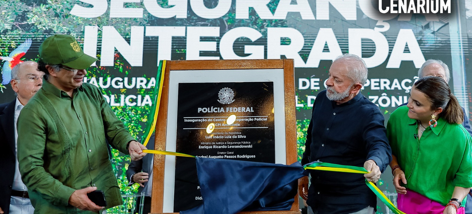Lula inaugura base policial na Amazônia ao lado de autoridades internacionais