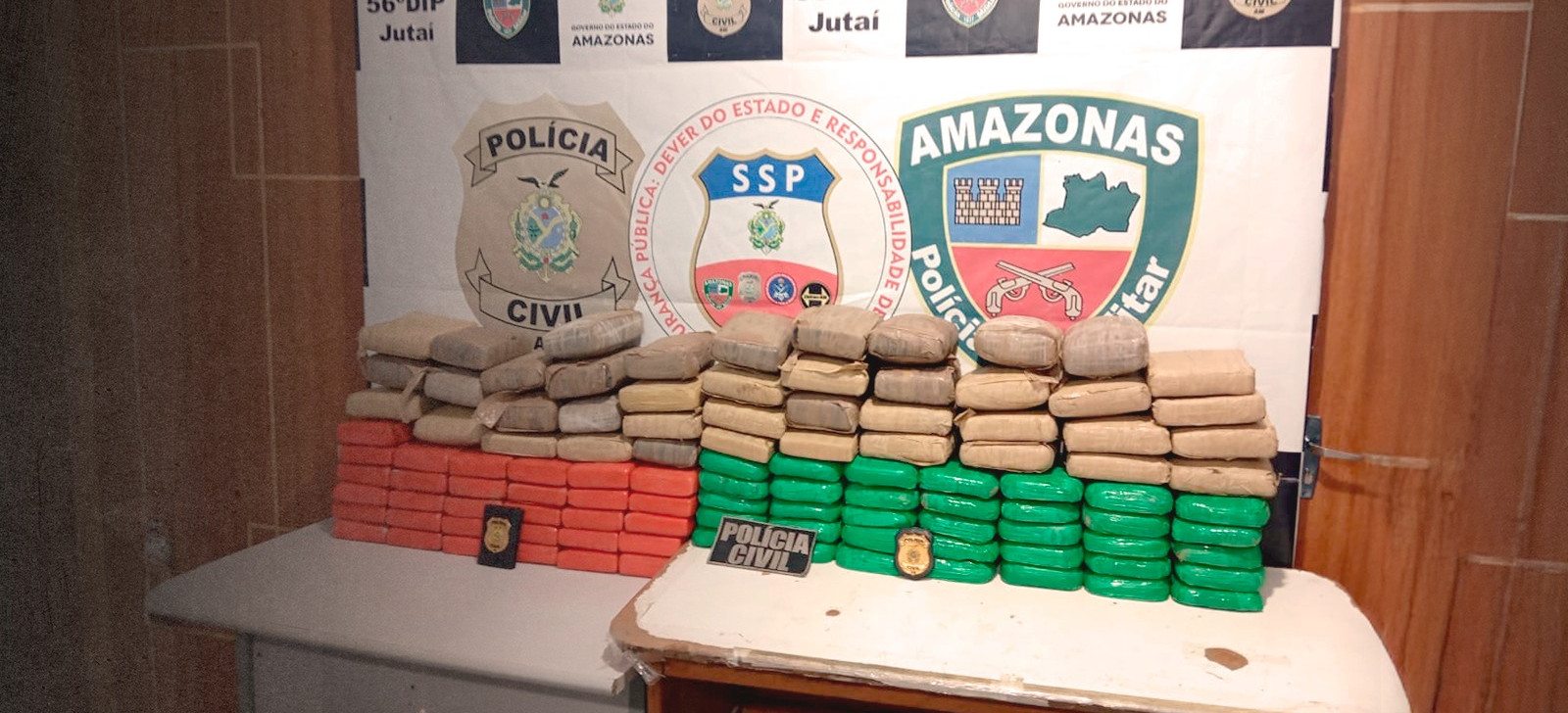 Jutaí: polícia apreende R$ 5 milhões em drogas com homem e adolescente no AM