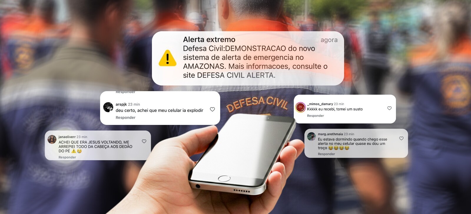 ‘Defesa Civil Alerta’ assusta moradores em Manaus e outras três cidades do AM