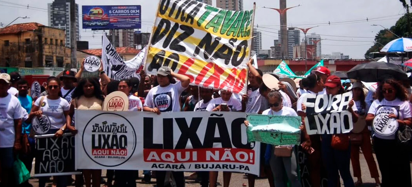 Comunidades tradicionais protestam contra projeto de aterro e Governo do Pará