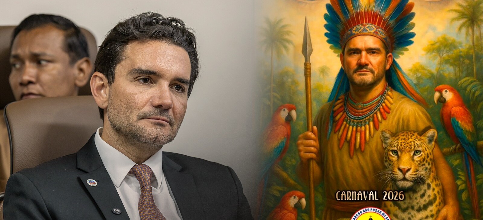 Escola de samba retrata Celso Sabino como indígena e é criticada; ministro votou pelo Marco Temporal