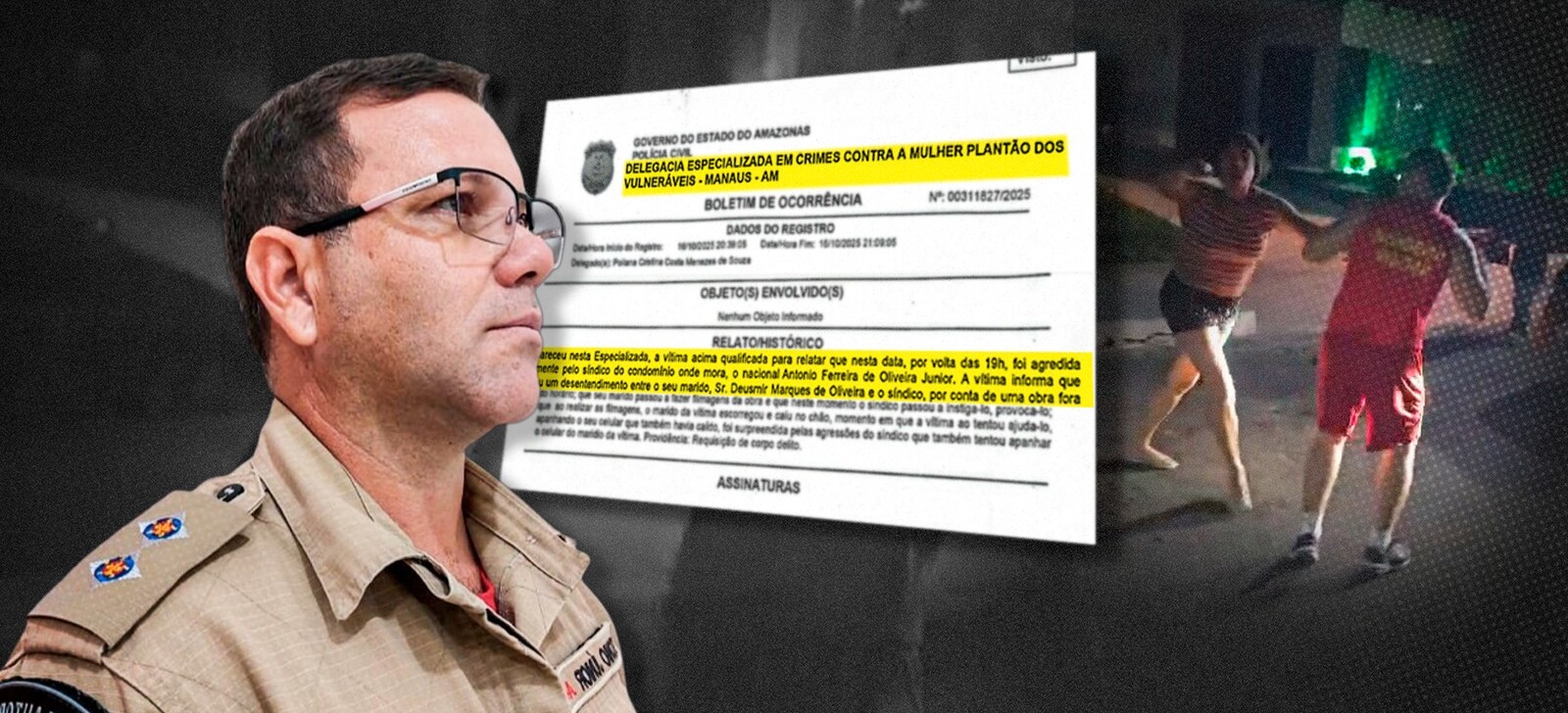 Oficial do Corpo de Bombeiros é suspeito de agredir mulher em condomínio de Manaus