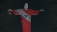 Bandeira do Pará e mascote da COP30 são projetados no Cristo Redentor; relembre