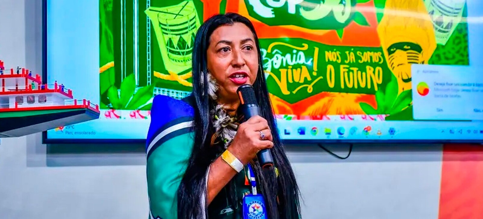 COP30: indígena do Amapá apresenta tecnologia de purificação de água