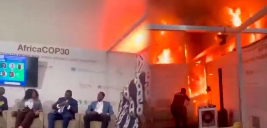 Veja momento em que fogo inicia na Zona Azul da COP30