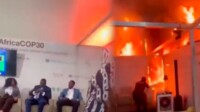 Veja momento em que fogo inicia na Zona Azul da COP30